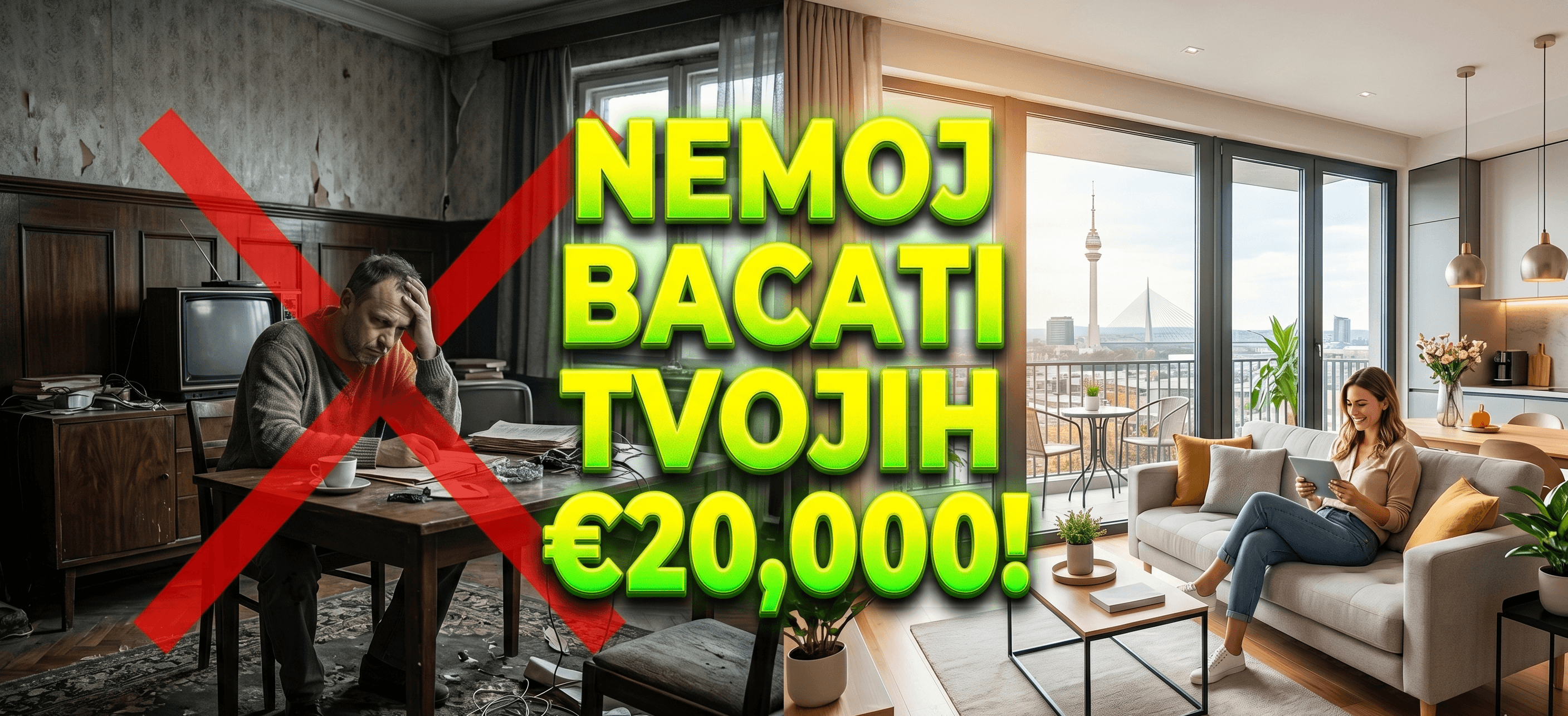 Moderan enterijer zgrade u novogradnji u Beogradu, dizajn za kupce prvog stana