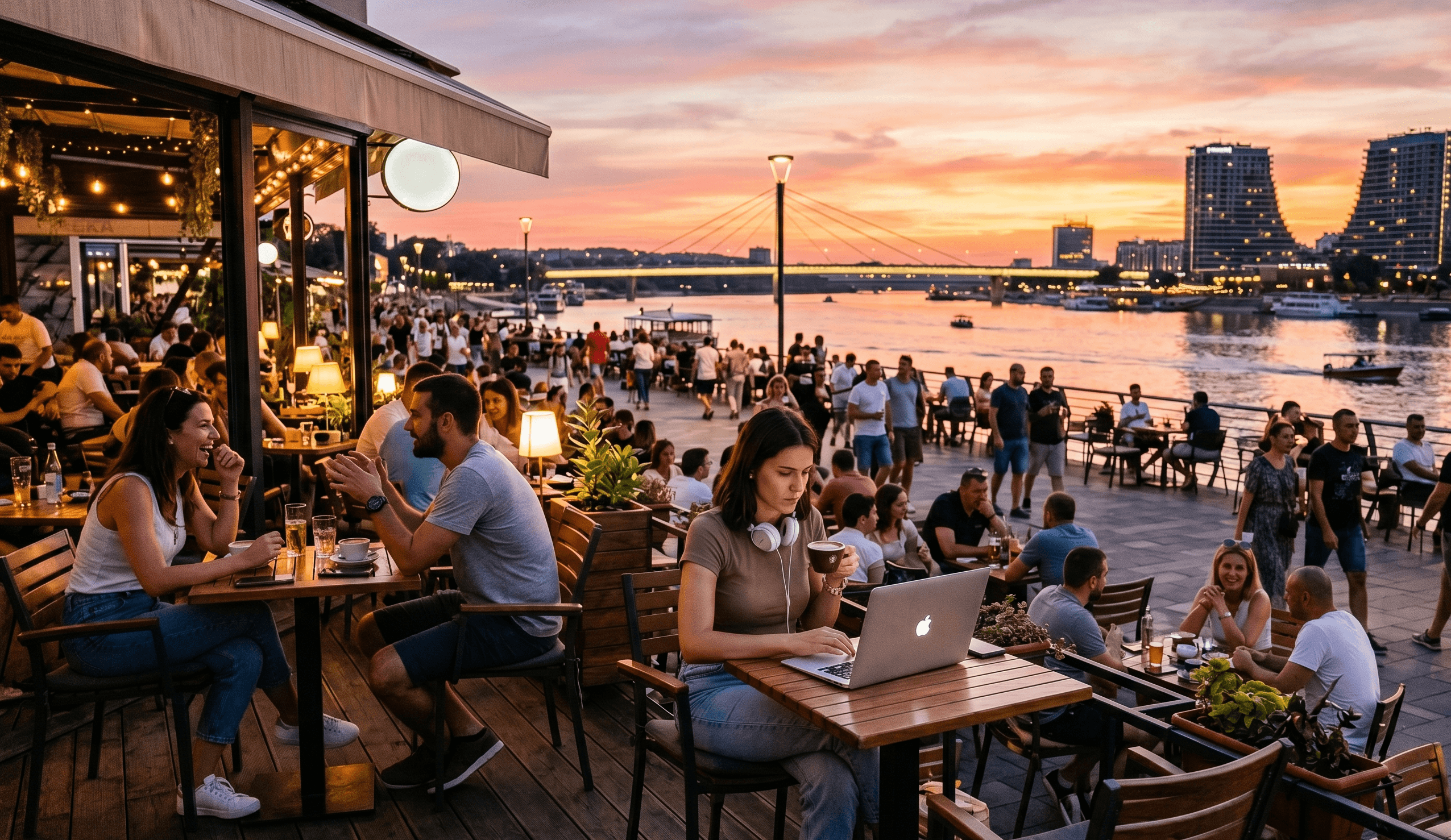 Everyday atmosphere in Belgrade